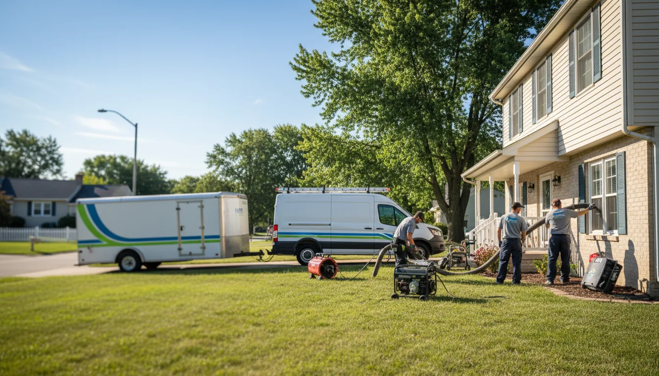 Flooded Basement Restoration And Cleanup With Repair in Martelle, IA near me